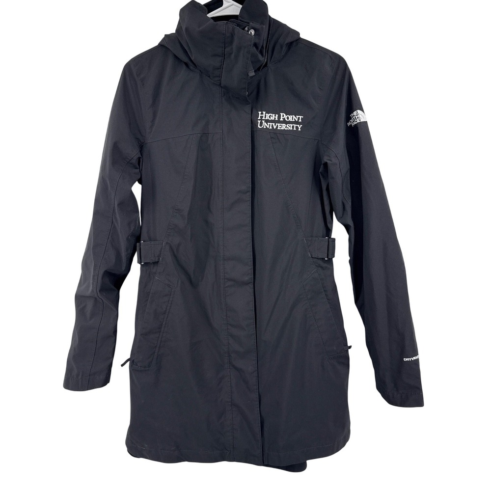 The North Face Womens Black DryVent Parka High Point University Rain Jacket S